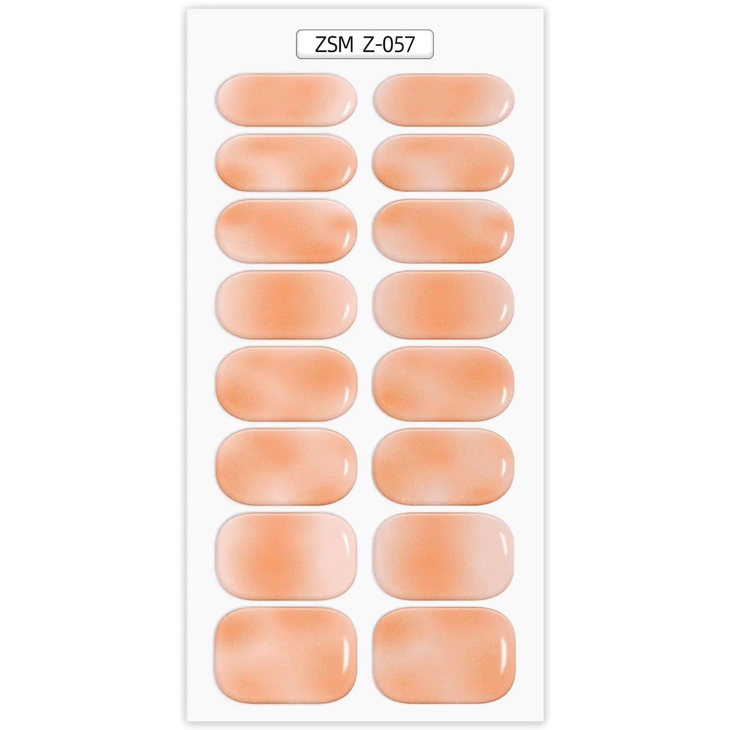 Waterproof Anti-Overflow Semi-Curing Gel Nail Stickers