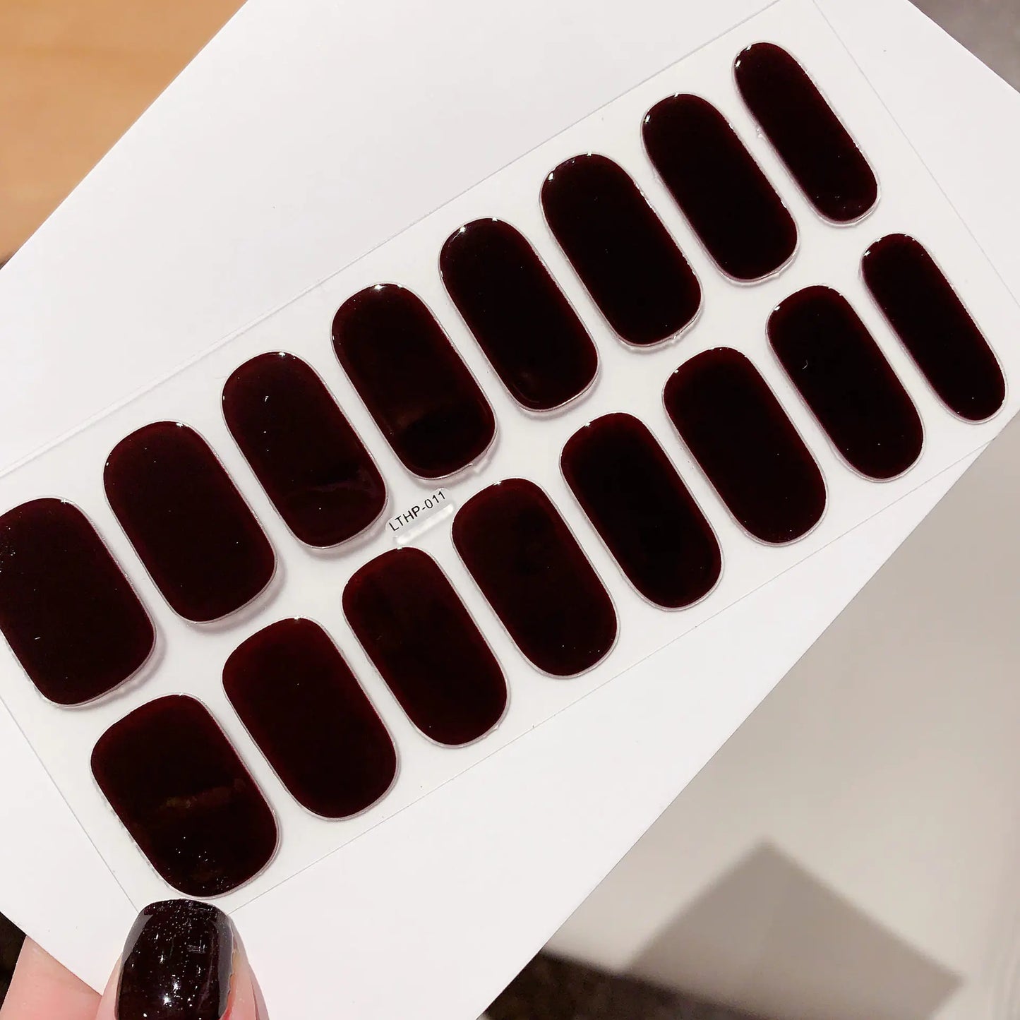Waterproof Durable Second Gen Semi-Cured UV Nail Stickers