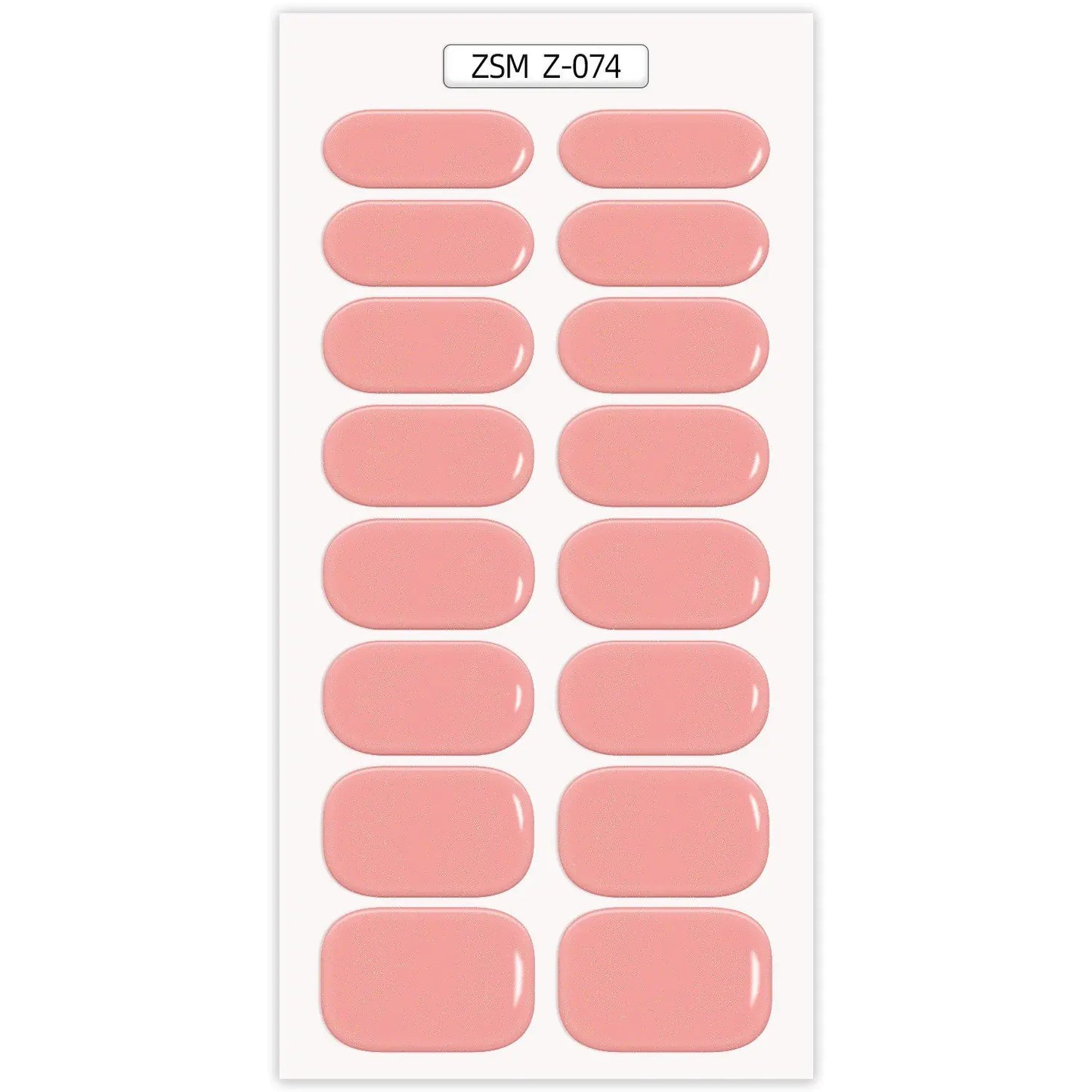 Waterproof Anti-Overflow Semi-Curing Gel Nail Stickers