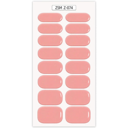 Waterproof Anti-Overflow Semi-Curing Gel Nail Stickers
