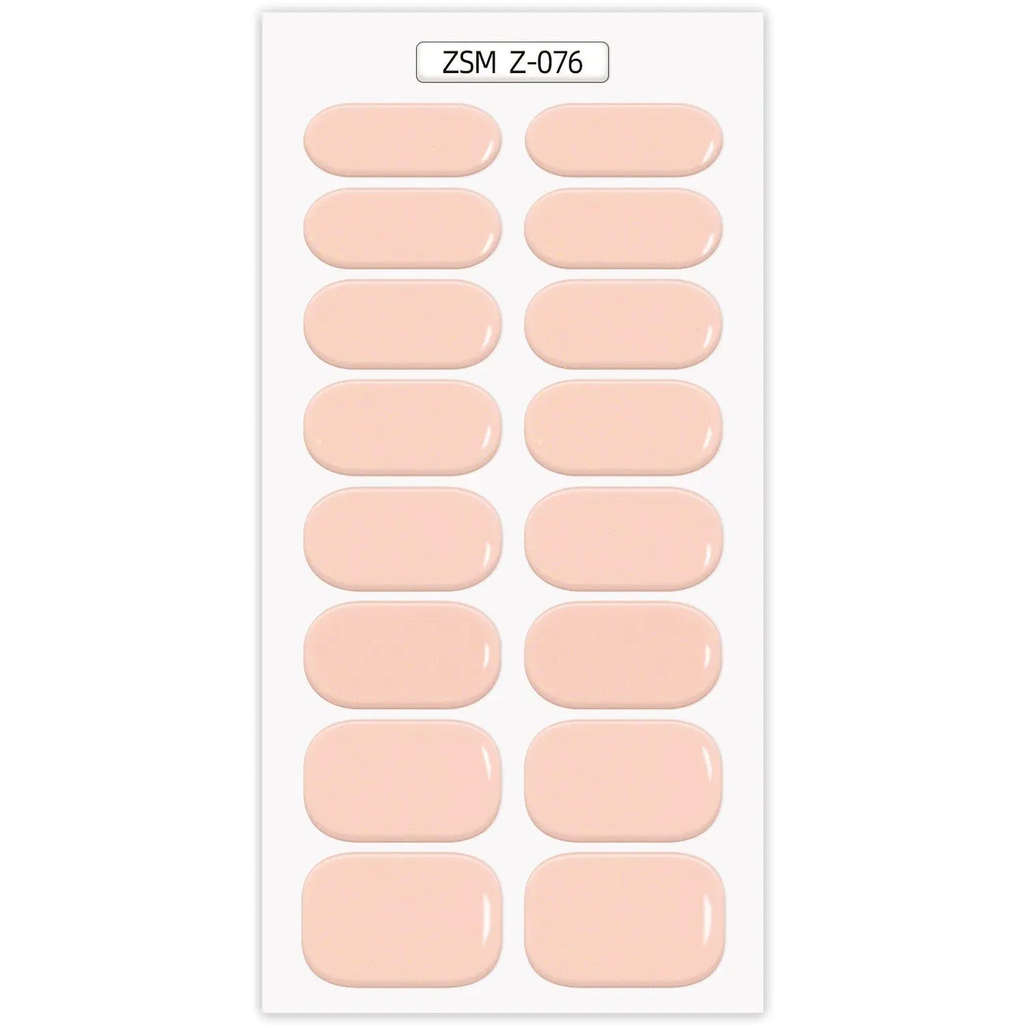 Waterproof Anti-Overflow Semi-Curing Gel Nail Stickers