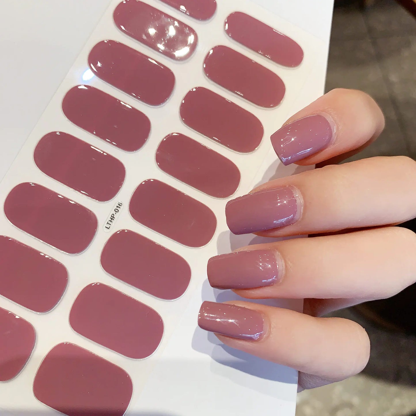 Waterproof Durable Second Gen Semi-Cured UV Nail Stickers