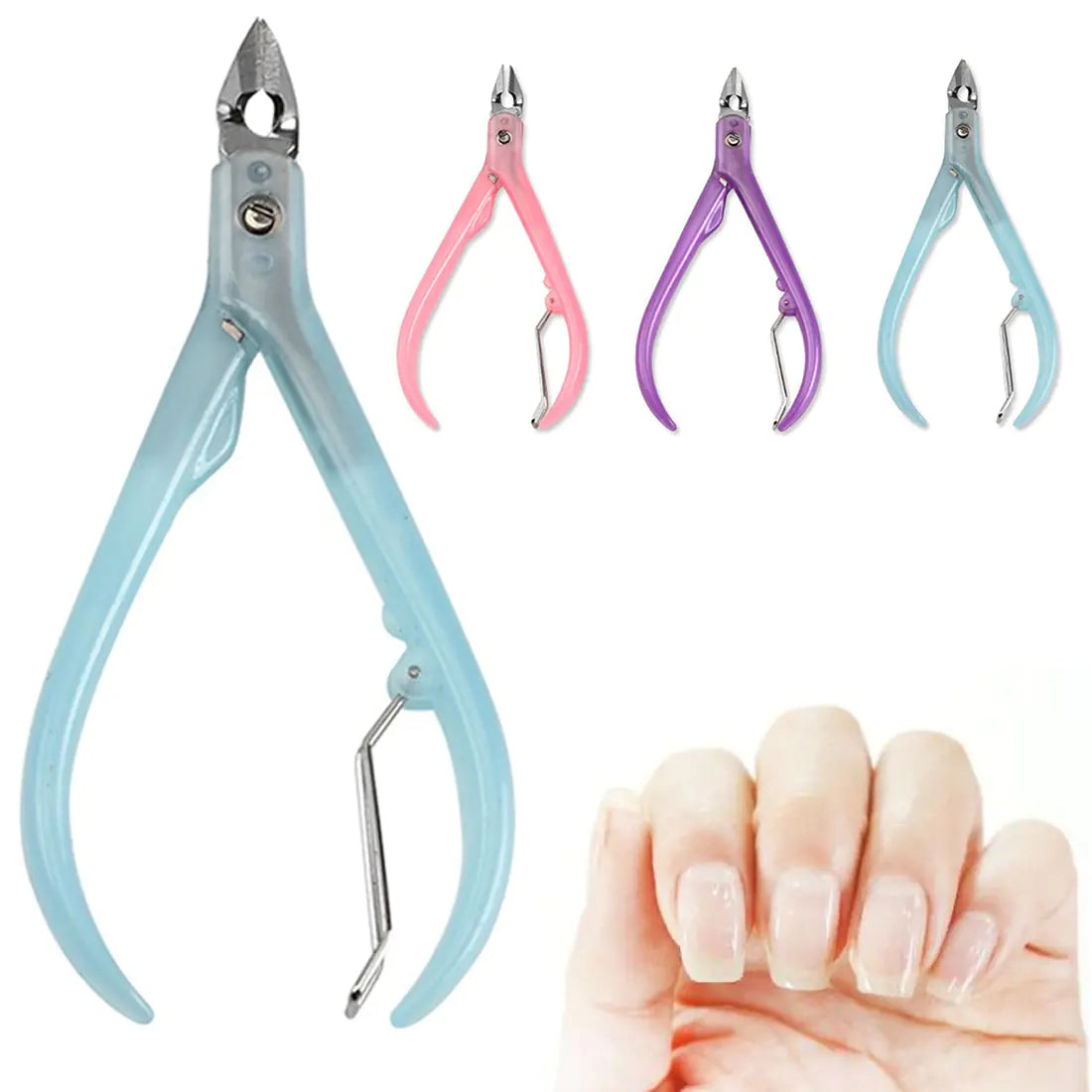 Stainless Steel Nail Clipper with Plastic Handle
