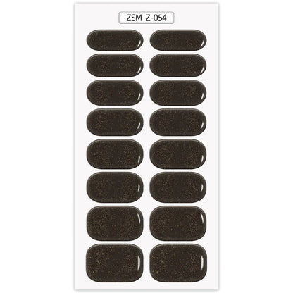 Waterproof Anti-Overflow Semi-Curing Gel Nail Stickers