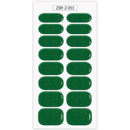 Waterproof Anti-Overflow Semi-Curing Gel Nail Stickers