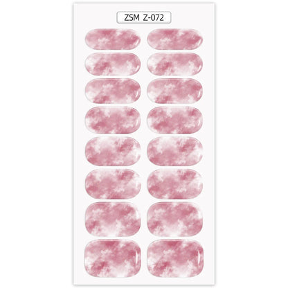 Waterproof Anti-Overflow Semi-Curing Gel Nail Stickers