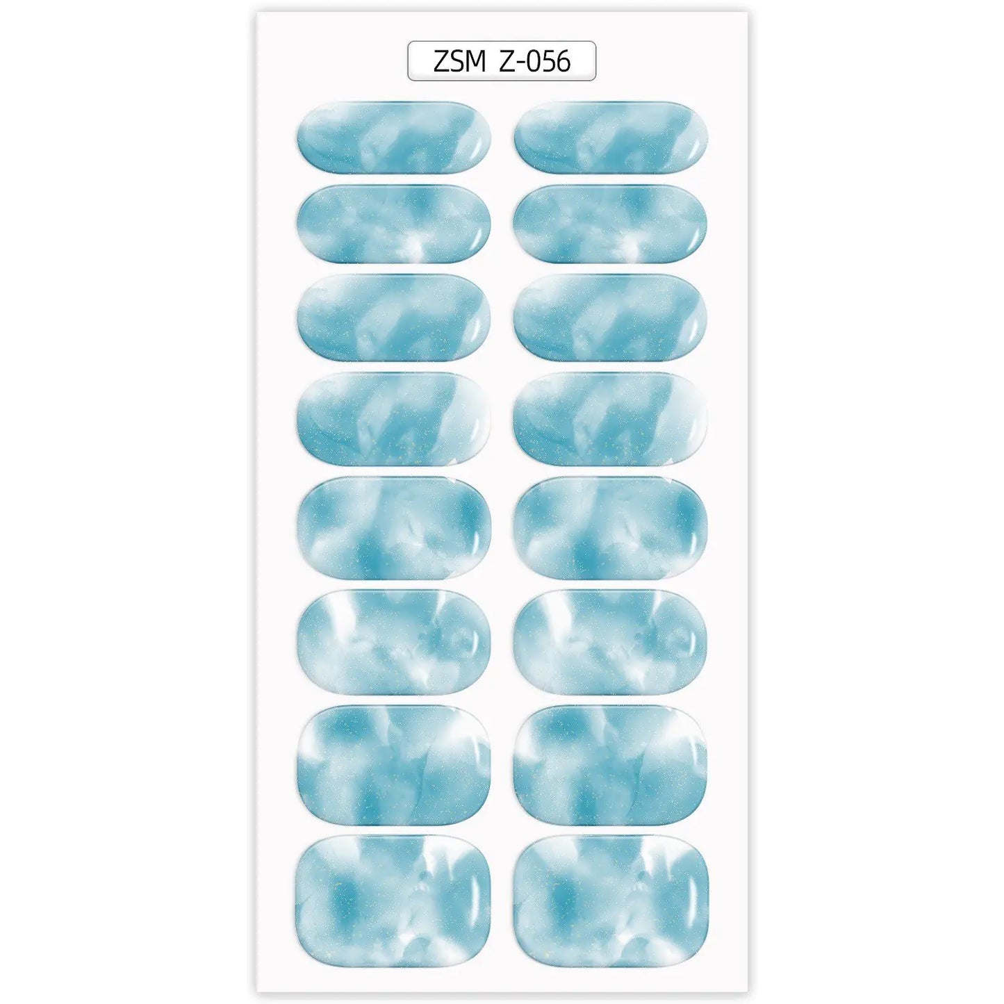 Waterproof Anti-Overflow Semi-Curing Gel Nail Stickers