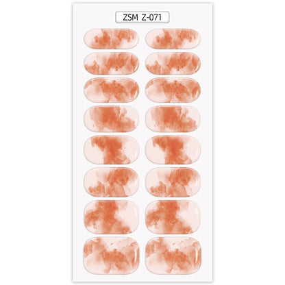 Waterproof Anti-Overflow Semi-Curing Gel Nail Stickers