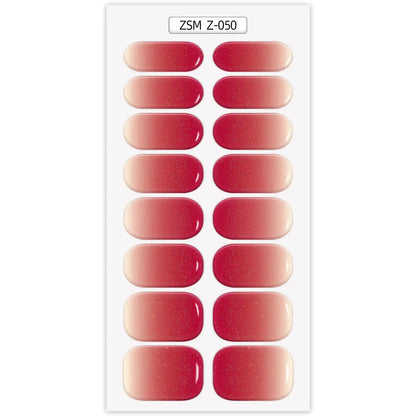 Waterproof Anti-Overflow Semi-Curing Gel Nail Stickers