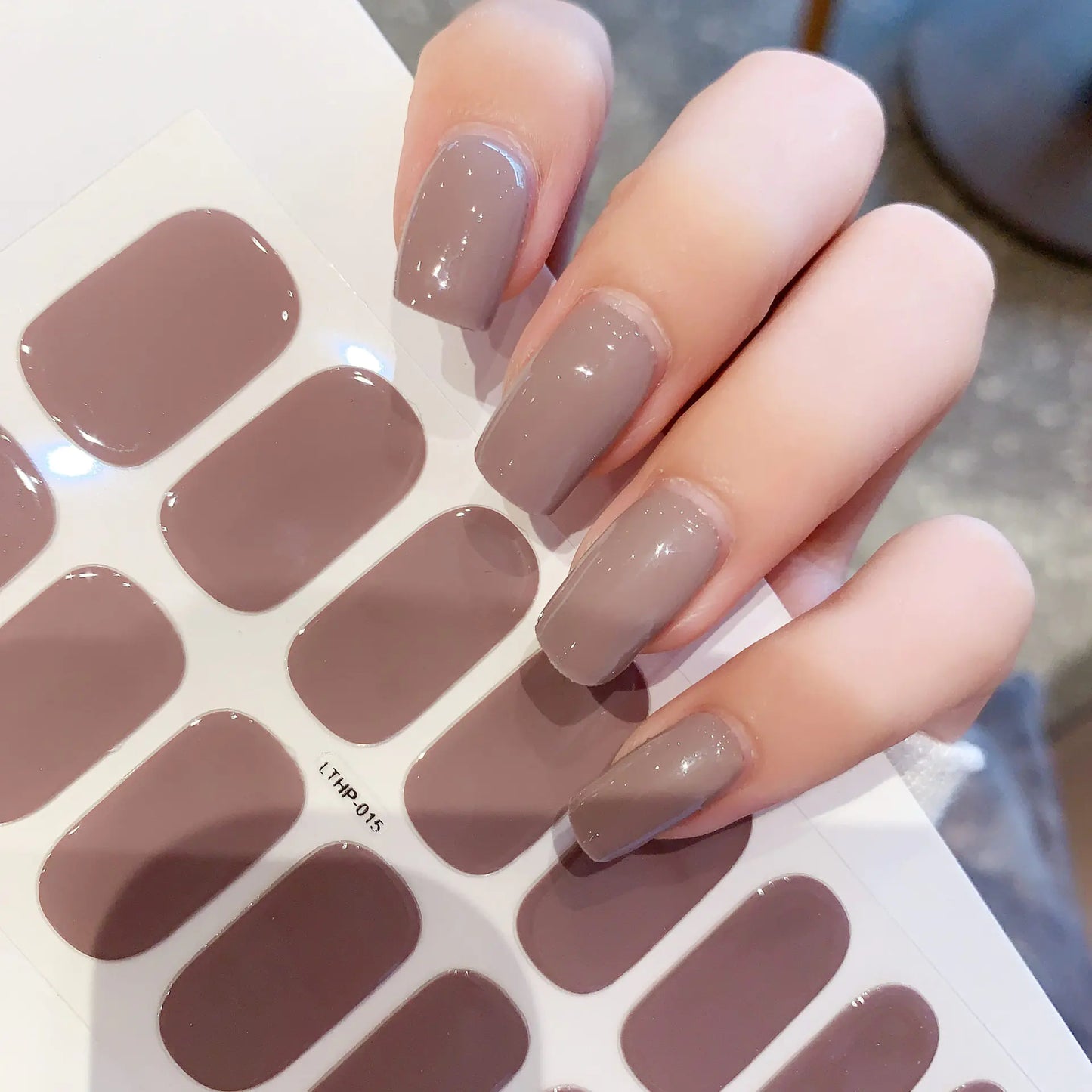 Waterproof Durable Second Gen Semi-Cured UV Nail Stickers