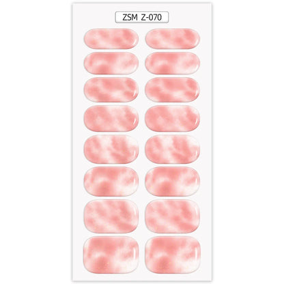 Waterproof Anti-Overflow Semi-Curing Gel Nail Stickers