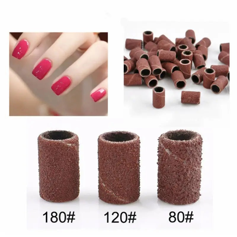 Nail Drill Sanding Bands Set for Electric Manicure Tool