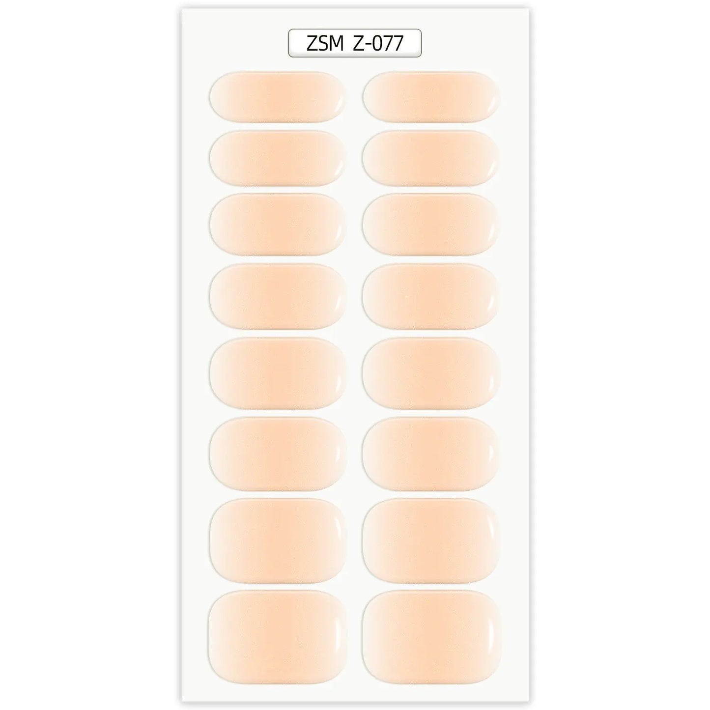 Waterproof Anti-Overflow Semi-Curing Gel Nail Stickers