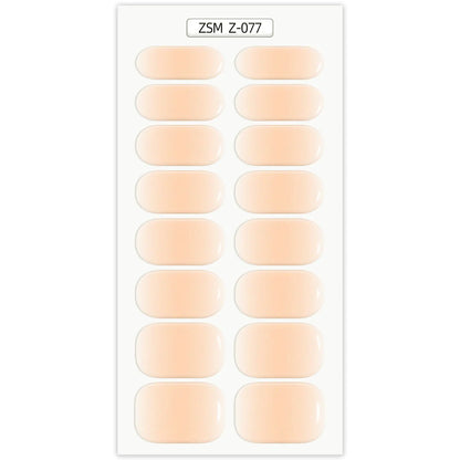 Waterproof Anti-Overflow Semi-Curing Gel Nail Stickers