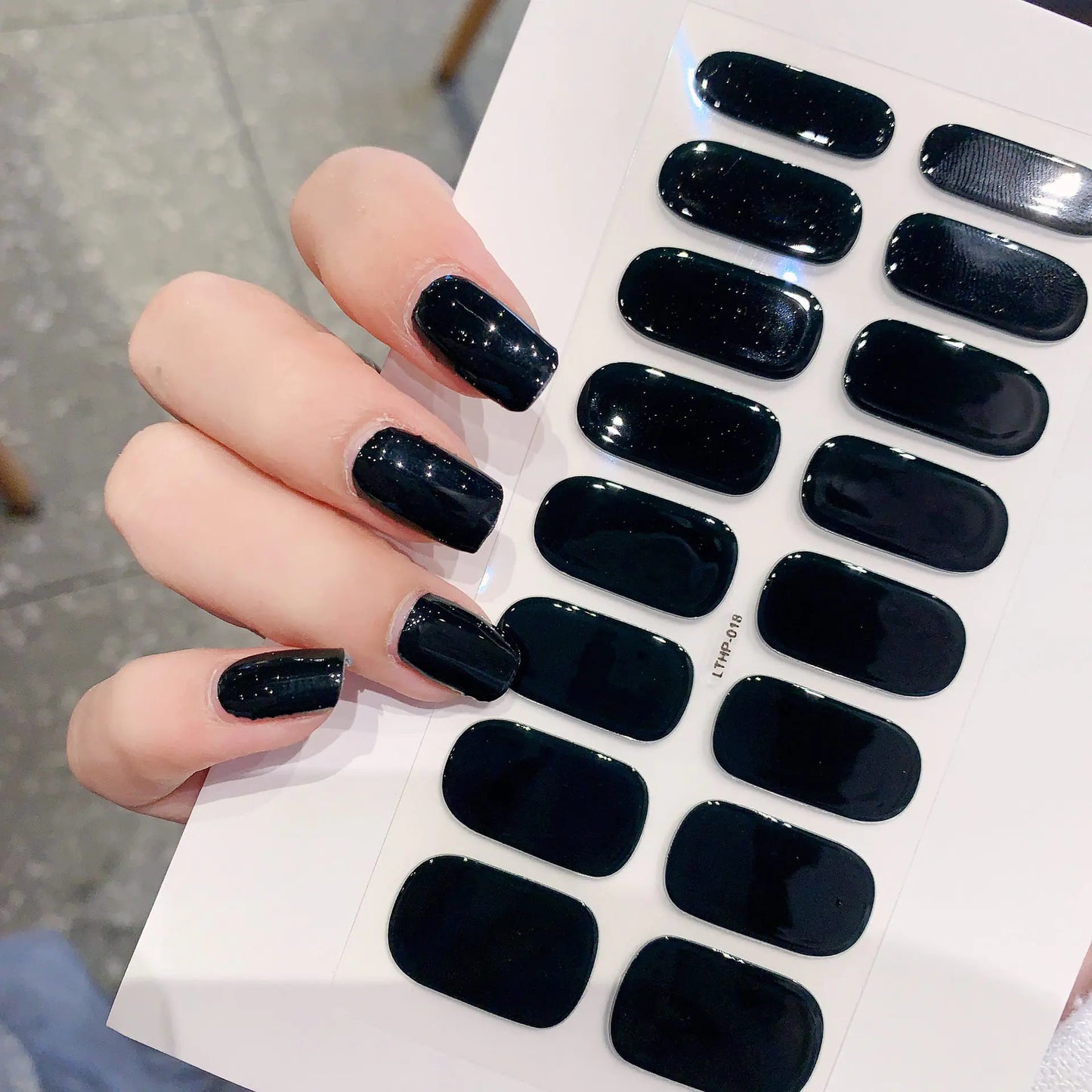 Waterproof Durable Second Gen Semi-Cured UV Nail Stickers