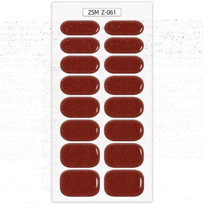 Waterproof Anti-Overflow Semi-Curing Gel Nail Stickers