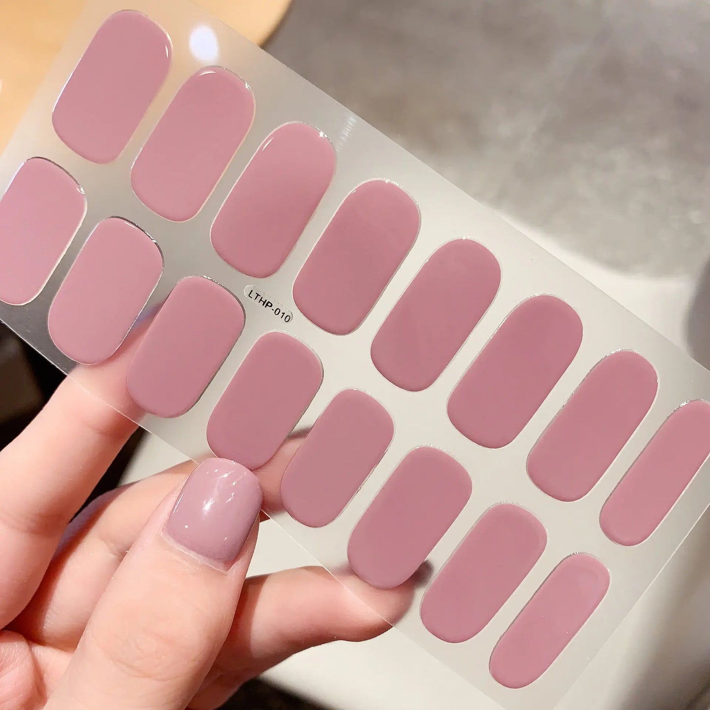 Waterproof Durable Second Gen Semi-Cured UV Nail Stickers