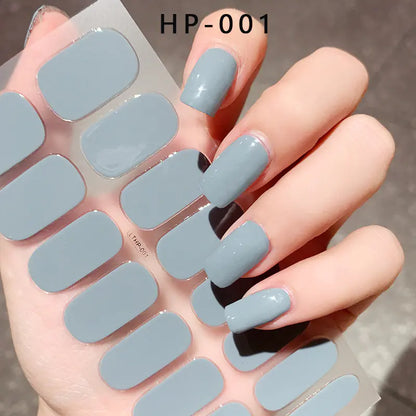 Waterproof Durable Second Gen Semi-Cured UV Nail Stickers