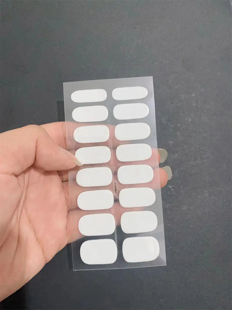 Waterproof Durable Second Gen Semi-Cured UV Nail Stickers