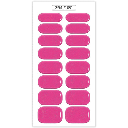 Waterproof Anti-Overflow Semi-Curing Gel Nail Stickers