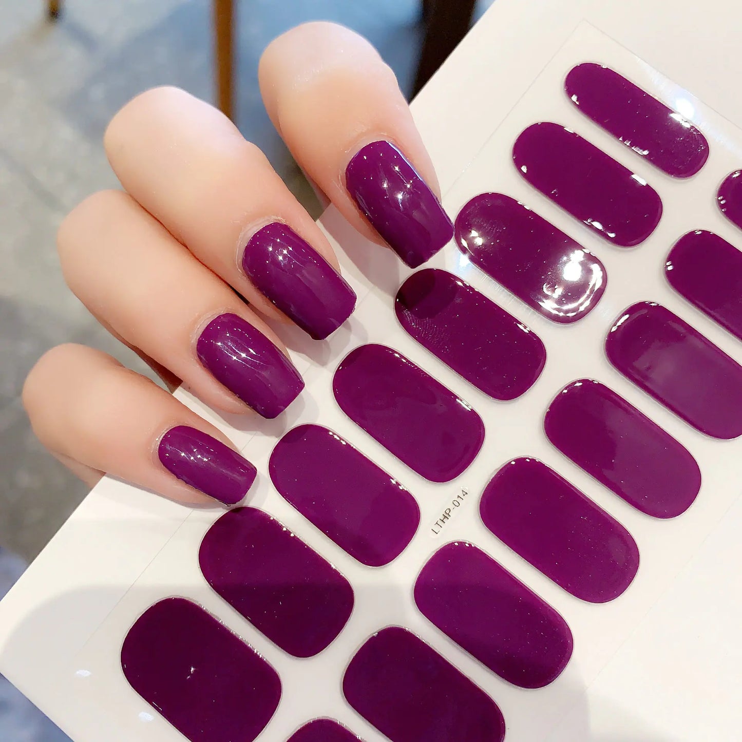 Waterproof Durable Second Gen Semi-Cured UV Nail Stickers