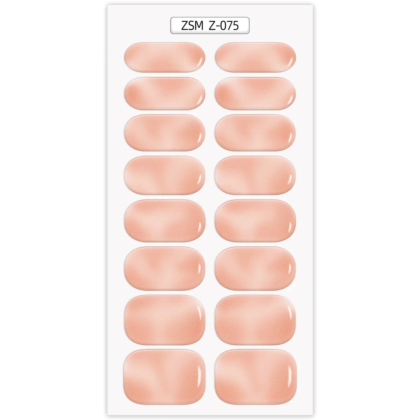 Waterproof Anti-Overflow Semi-Curing Gel Nail Stickers