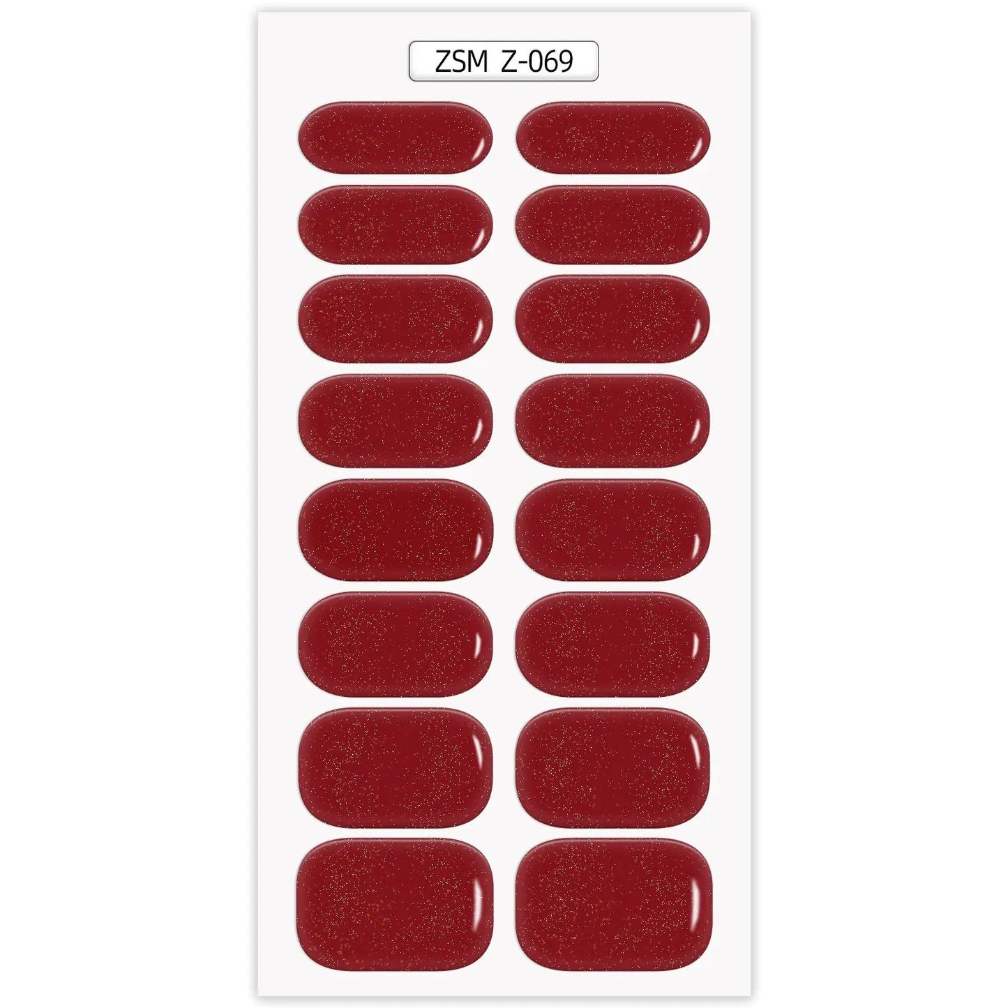 Waterproof Anti-Overflow Semi-Curing Gel Nail Stickers