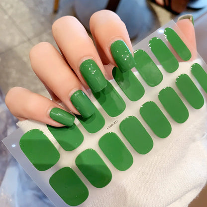 Waterproof Durable Second Gen Semi-Cured UV Nail Stickers